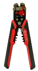 Wire Stripper & Cutter Adjustable Cable Strip Length Guide Swivels Clear For Longer Strip. 