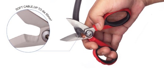 5-1/2" Electrician Scissors (With Big Cutting Notch)