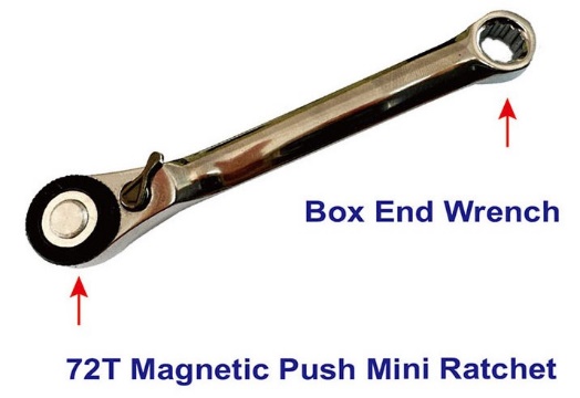 17Pcs Low Profile Mini Magnetic Tool Set