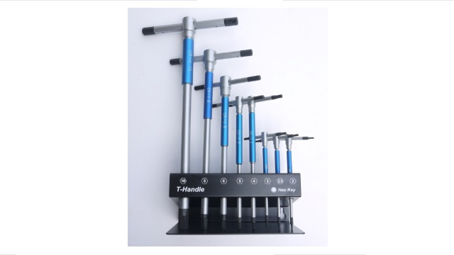 8 Pcs Hex 3-Way T-Handle Spinner Wrench Set